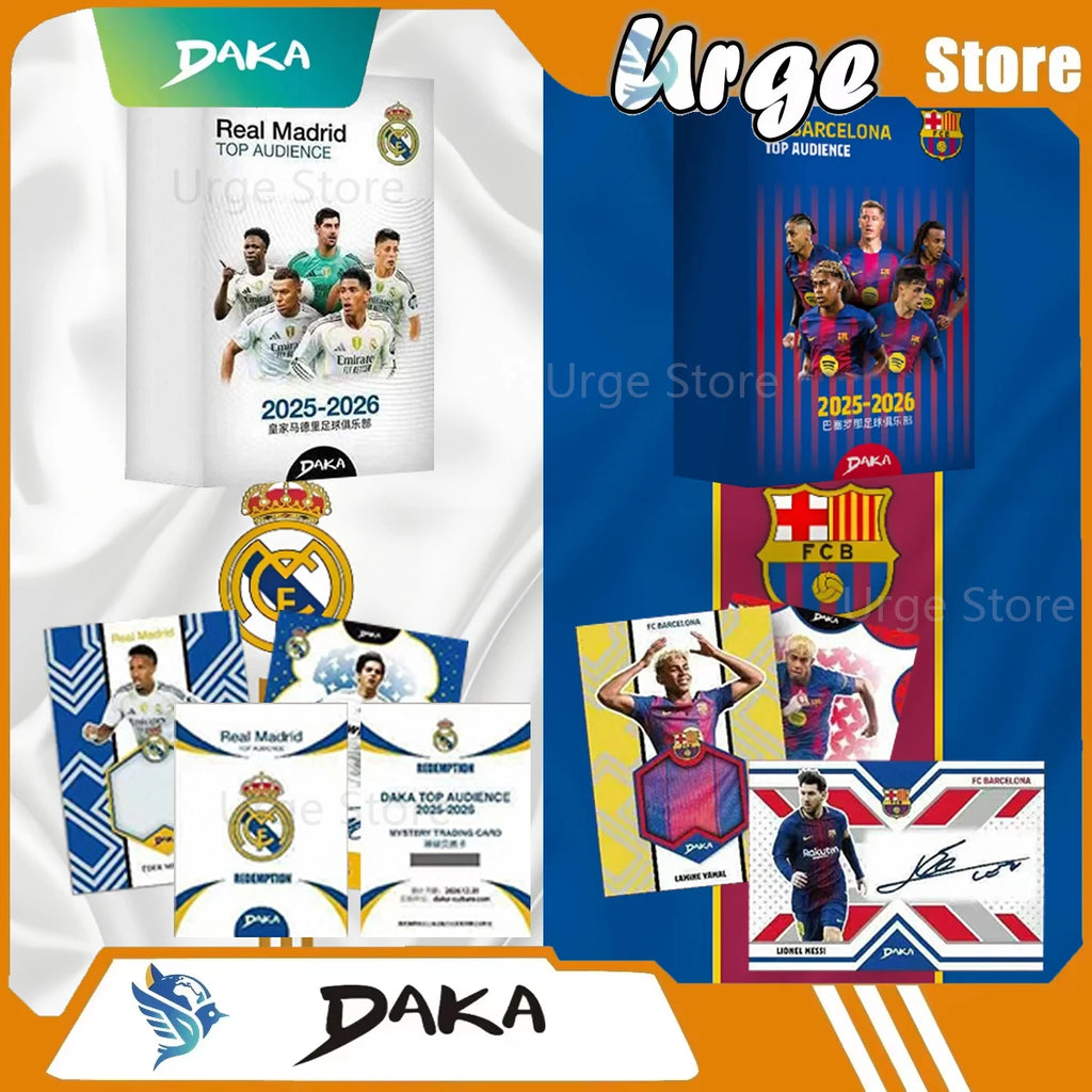 Genuine Daka 2025-26 Top Audience Series 2 Football Star Collection Cards Signature rating Card Football Club Official Box Gifts