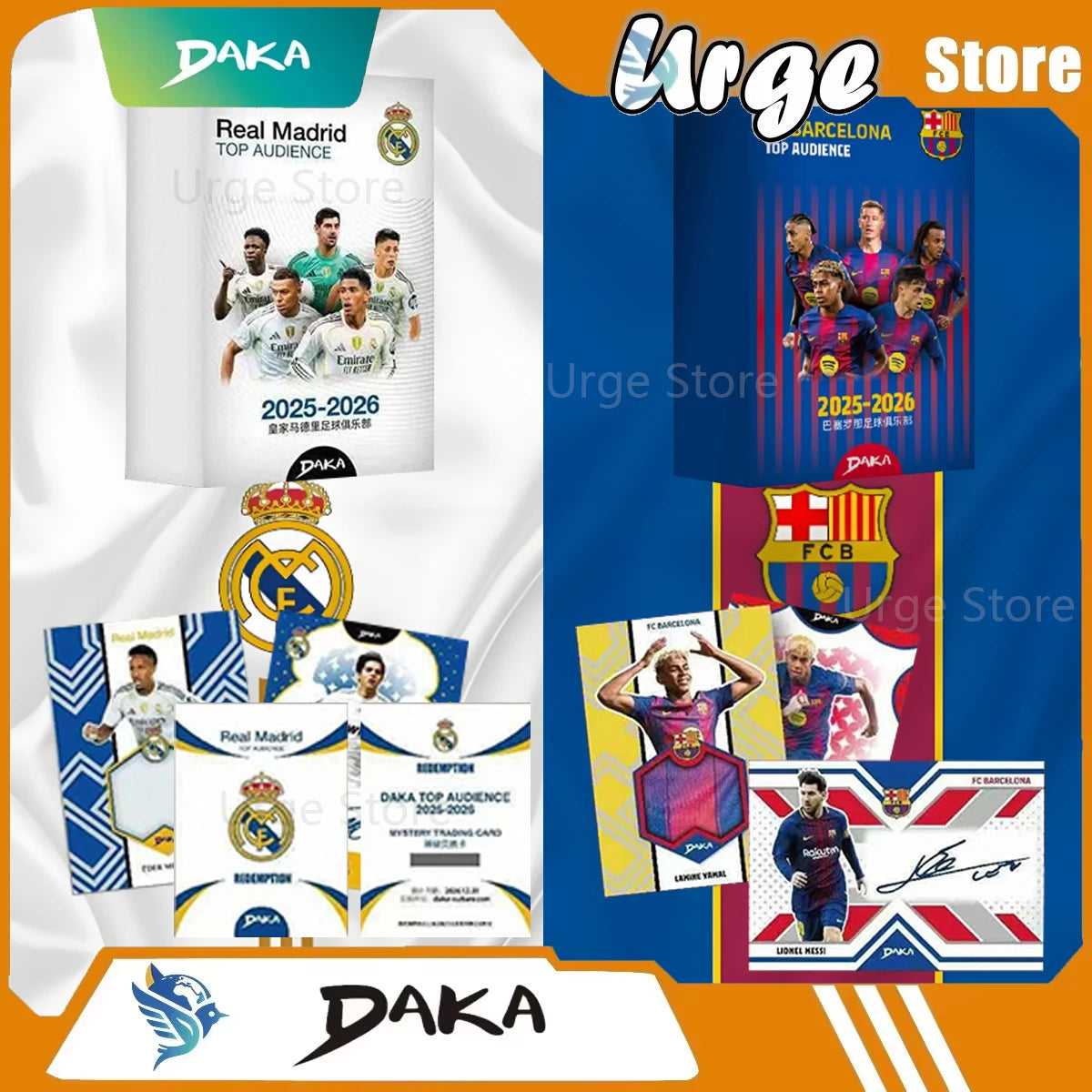 Genuine Daka 2025-26 Top Audience Series 2 Football Star Collection Cards Signature rating Card Football Club Official Box Gifts