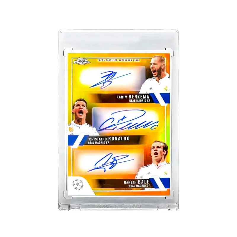 DIY All-Star Soccer Cards Set Featuring Messi, Ronaldo & Mbappé, Ultimate Birthday Gift Box for Football Boys Collection Card