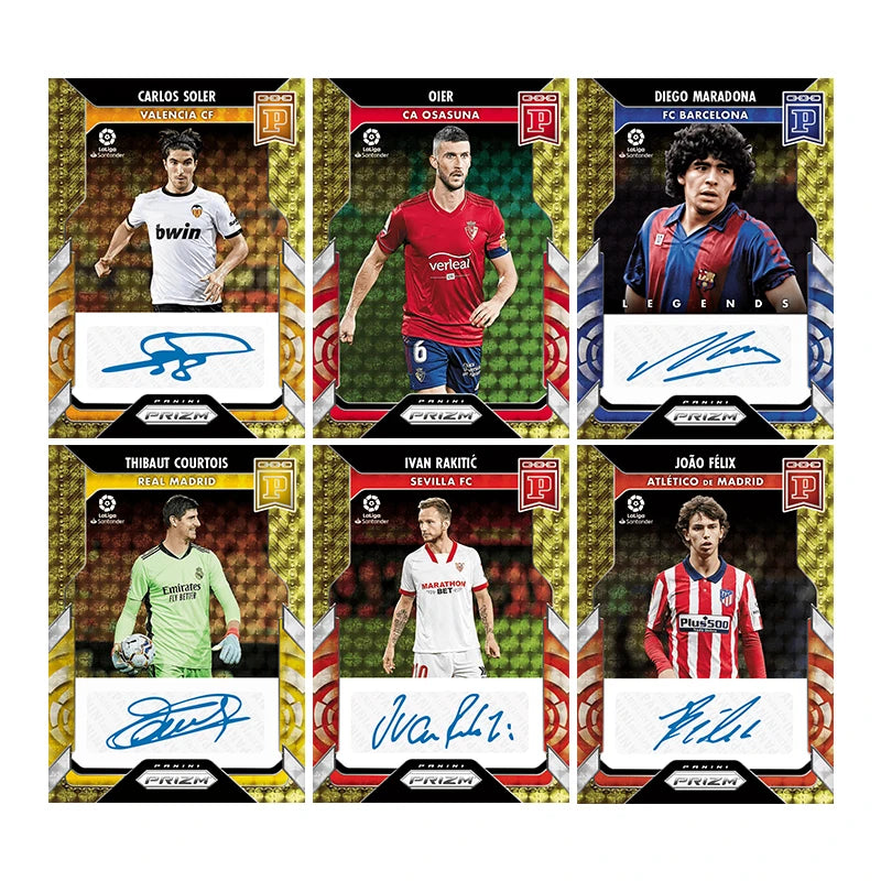 Panini Style DIY Card Set: Neymar, CR7, Modrić & Ansu Fati, Ultimate Football Gift for Fans, Premium Signature Collector Cards