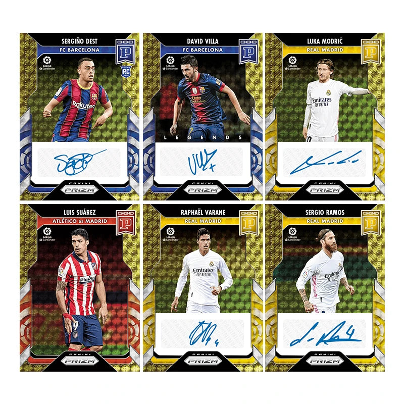 Panini Style DIY Card Set: Neymar, CR7, Modrić & Ansu Fati, Ultimate Football Gift for Fans, Premium Signature Collector Cards