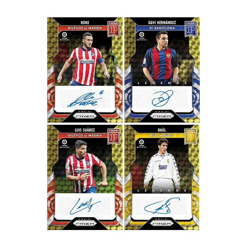 Panini Style DIY Card Set: Neymar, CR7, Modrić & Ansu Fati, Ultimate Football Gift for Fans, Premium Signature Collector Cards