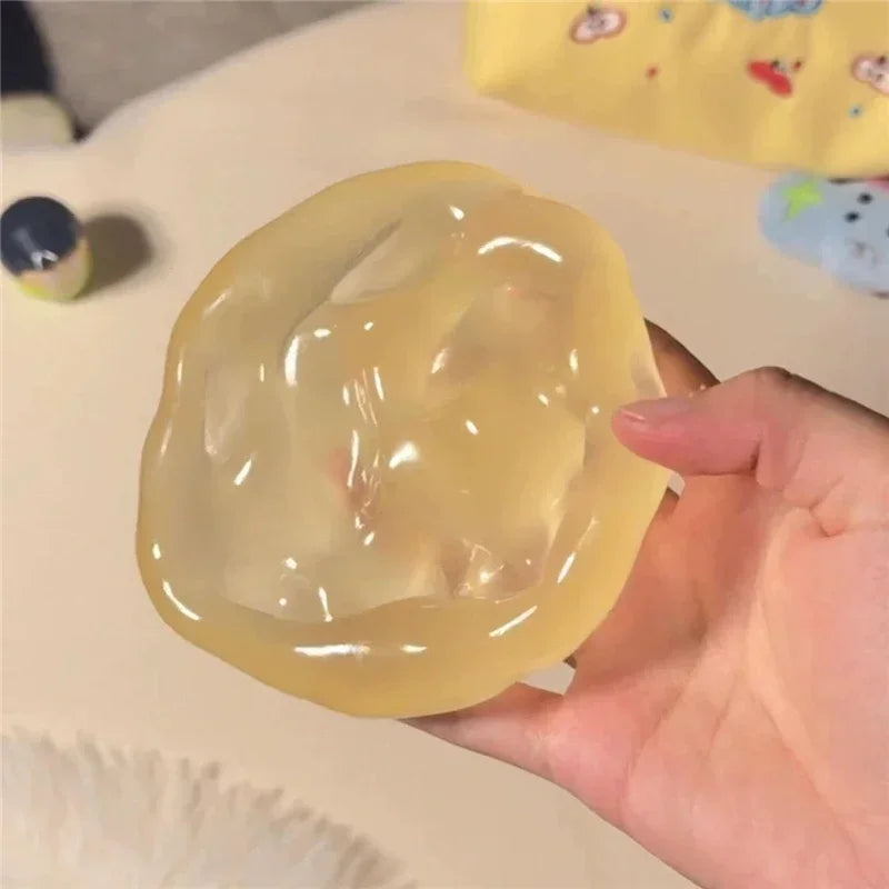 Stress Ball Slow-Rebound Toy Transparent Coconut Oil Maltose Squeeze Toy Pink Blue Candy Color Anti-Stress Sensory Toy Gifts