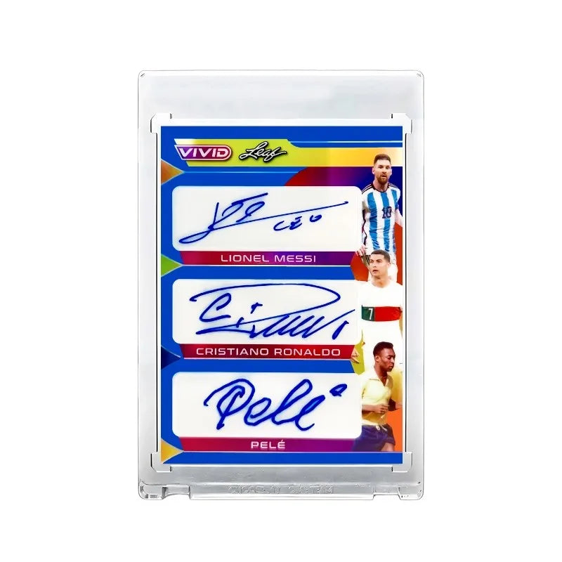 DIY All-Star Soccer Cards Set Featuring Messi, Ronaldo & Mbappé, Ultimate Birthday Gift Box for Football Boys Collection Card