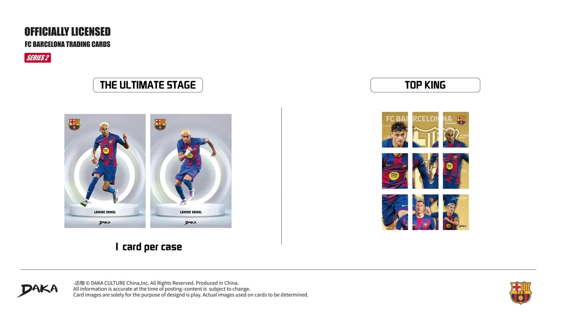 Genuine Daka 2025-26 Top Audience Series 2 Football Star Collection Cards Signature rating Card Football Club Official Box Gifts