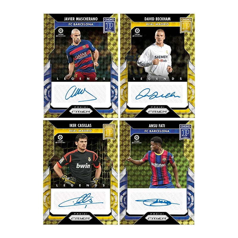 Panini Style DIY Card Set: Neymar, CR7, Modrić & Ansu Fati, Ultimate Football Gift for Fans, Premium Signature Collector Cards